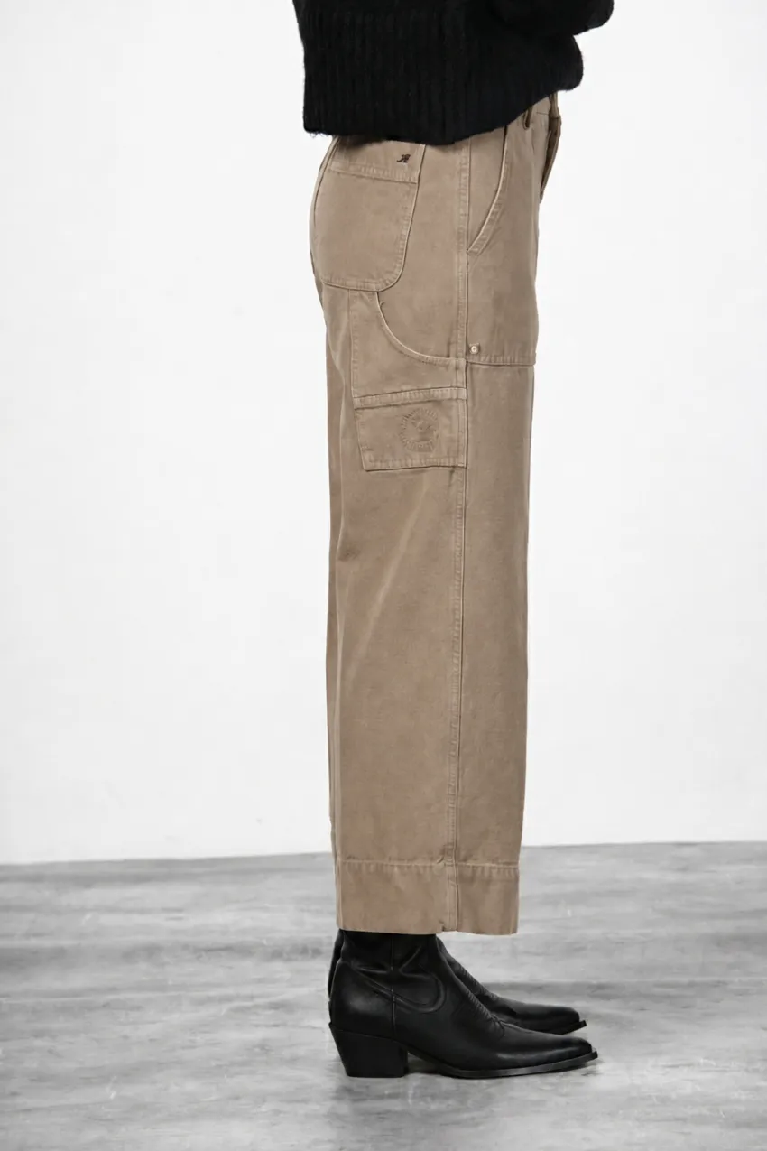 Mason's Dallas Wide chinobukser mørk beige straight