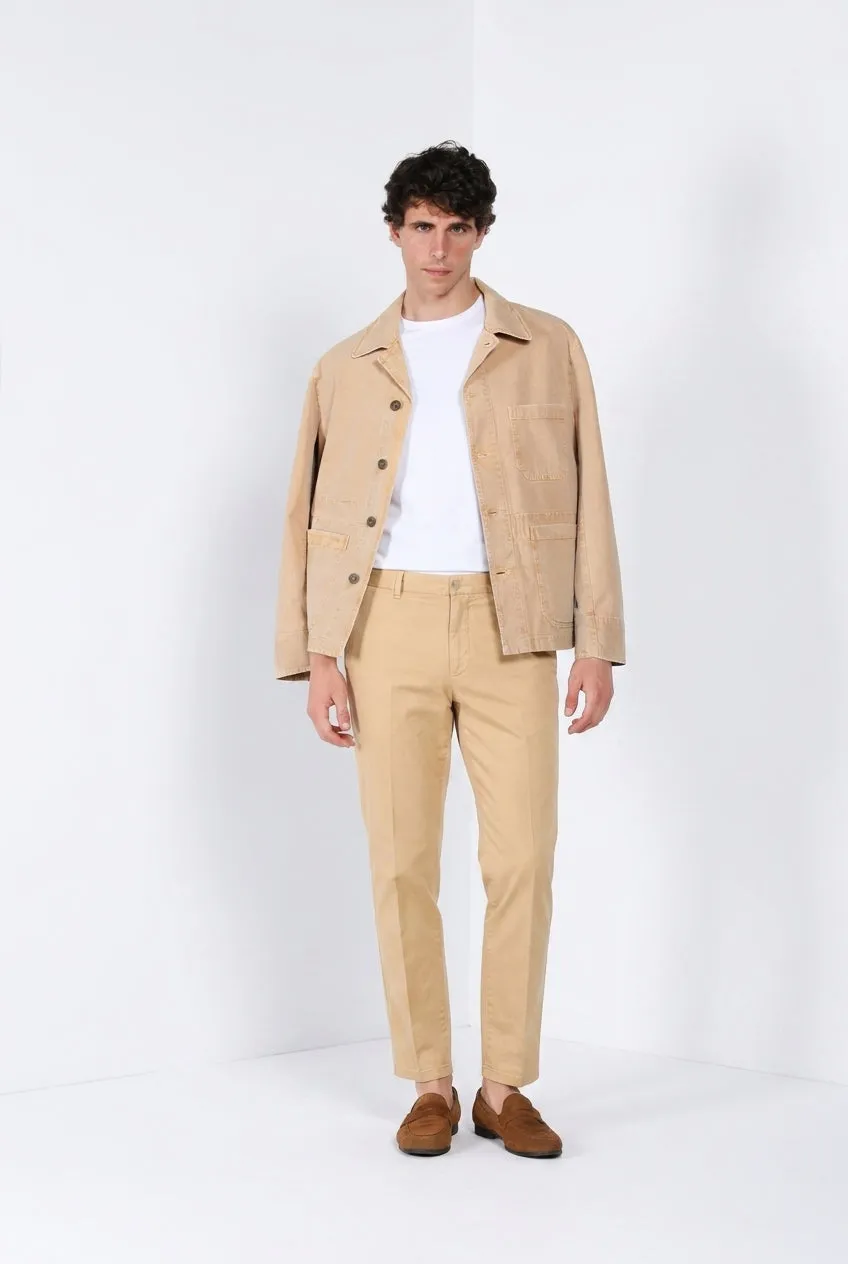 Mason's Madison M74 chinobukser kaki carrot let twill