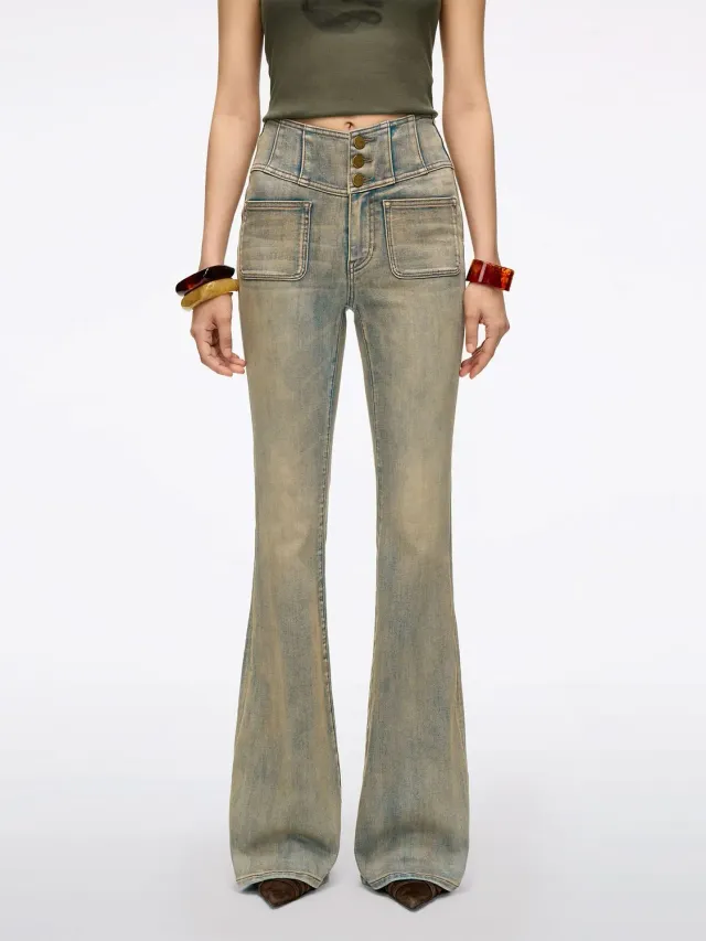 Miss Sixty Glenda Plus 5 flare jeans blå