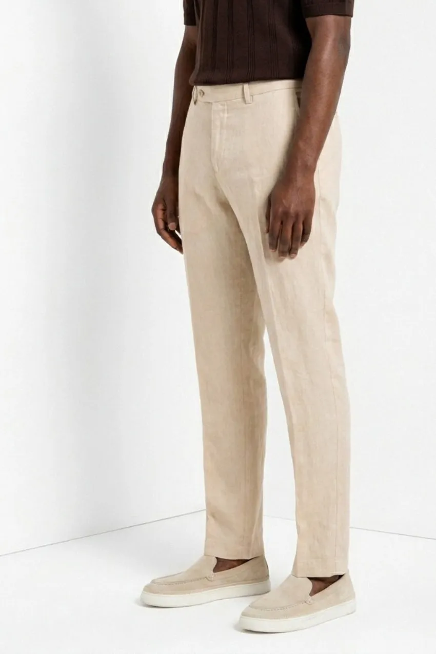 Mason's New York Icon Flex chinos regular beige hør