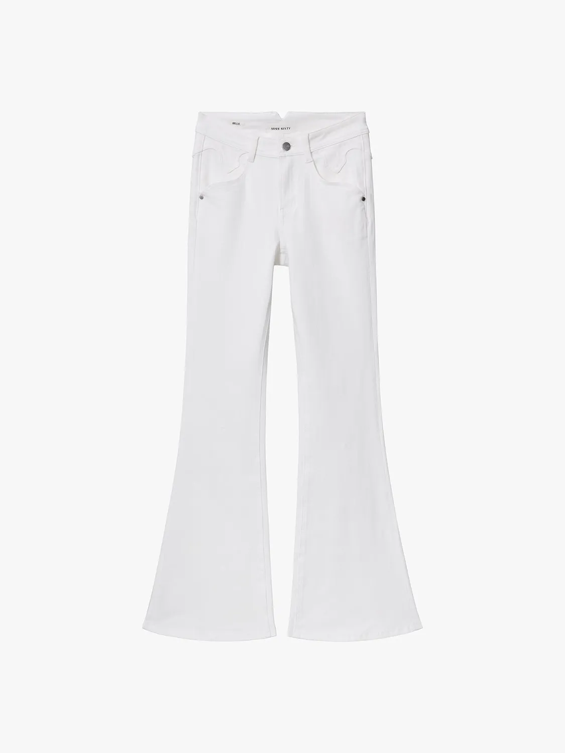 Miss Sixty Bella 6M1JJ2430 flare jeans hvid med stretch