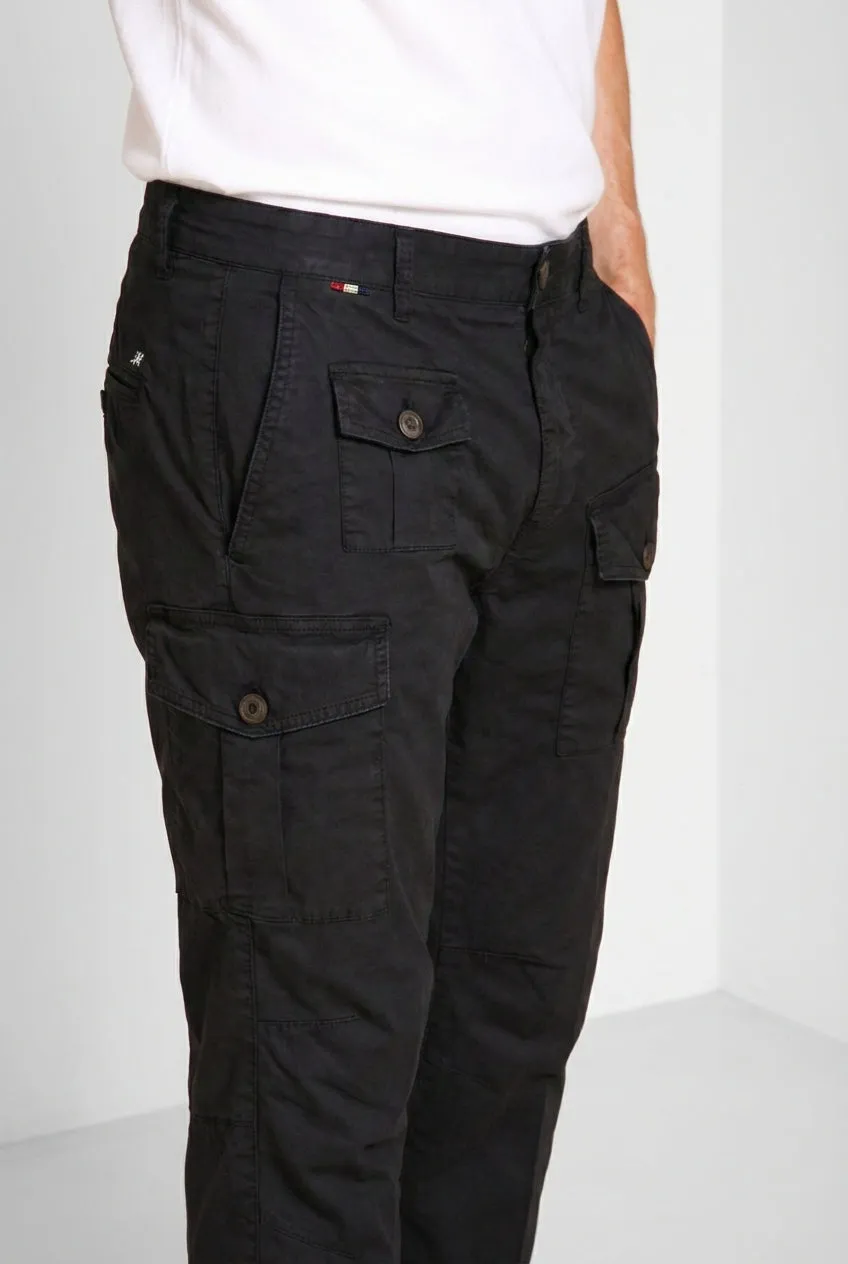 Mason's George Coolpocket cargobukser sort carrot fit stretch
