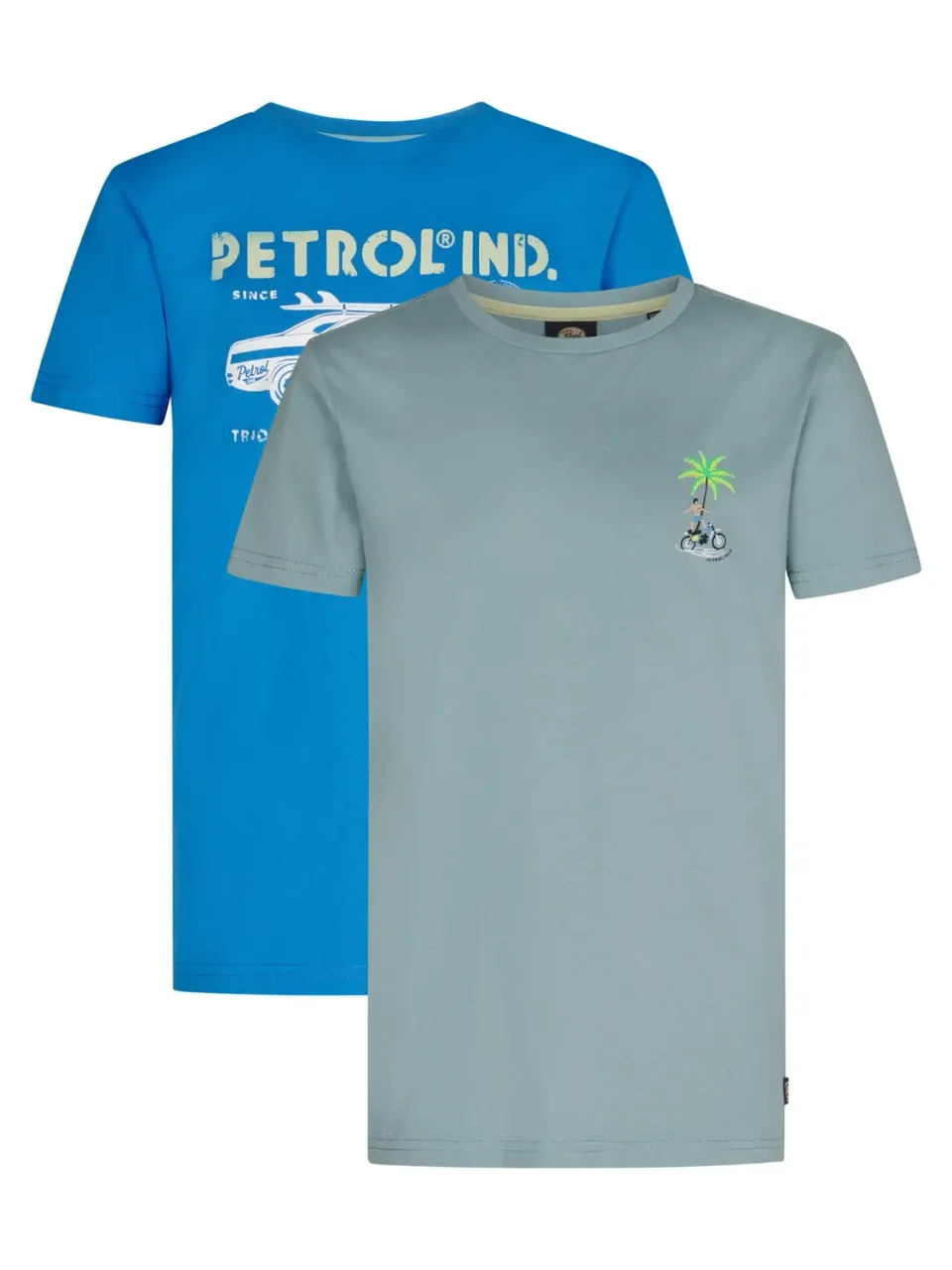 Petrol Industries Basic Peacock t-shirt 2-pak bomuld