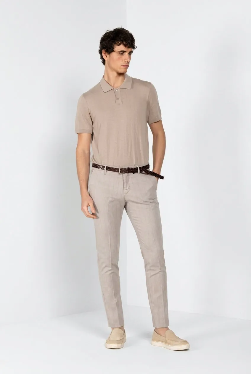 Mason's Milano chino bukser lys beige sildebens extra slim