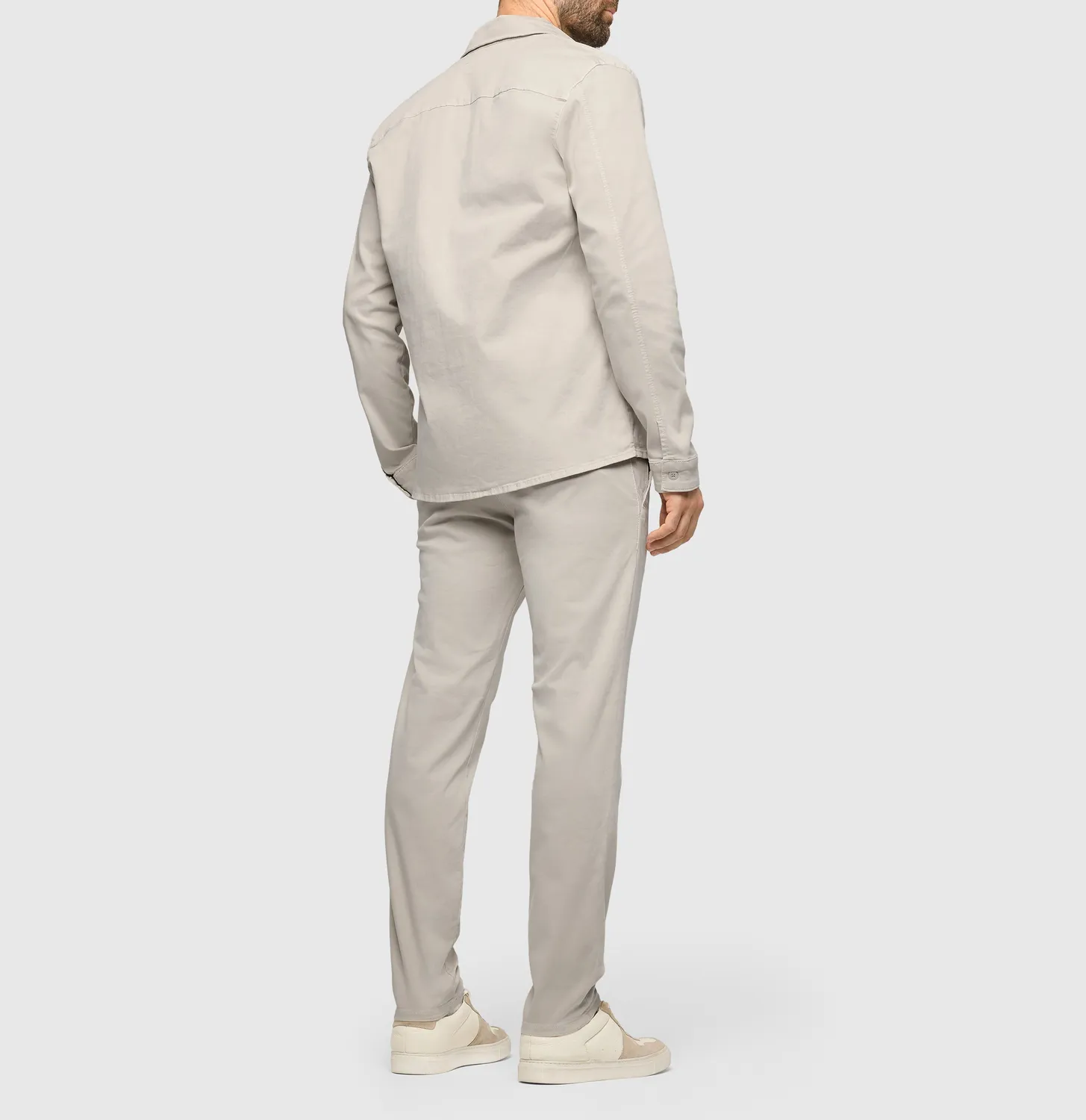MAC Overshirt denim overskjorte beige str M