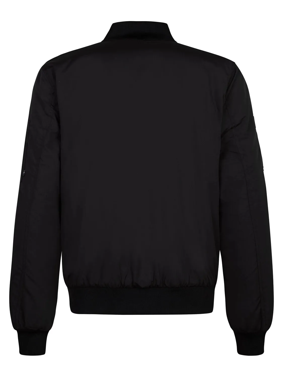 Petrol Industries Travel bomberjakke sort polyester ribkant