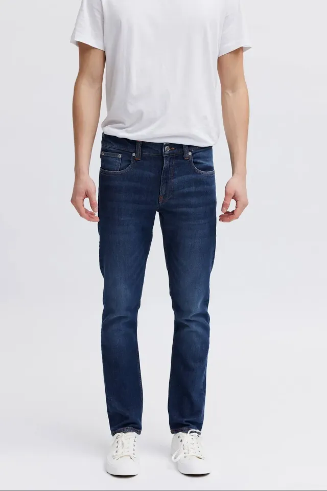 Organsk Level Tonic Blues slim jeans deep blue stretch
