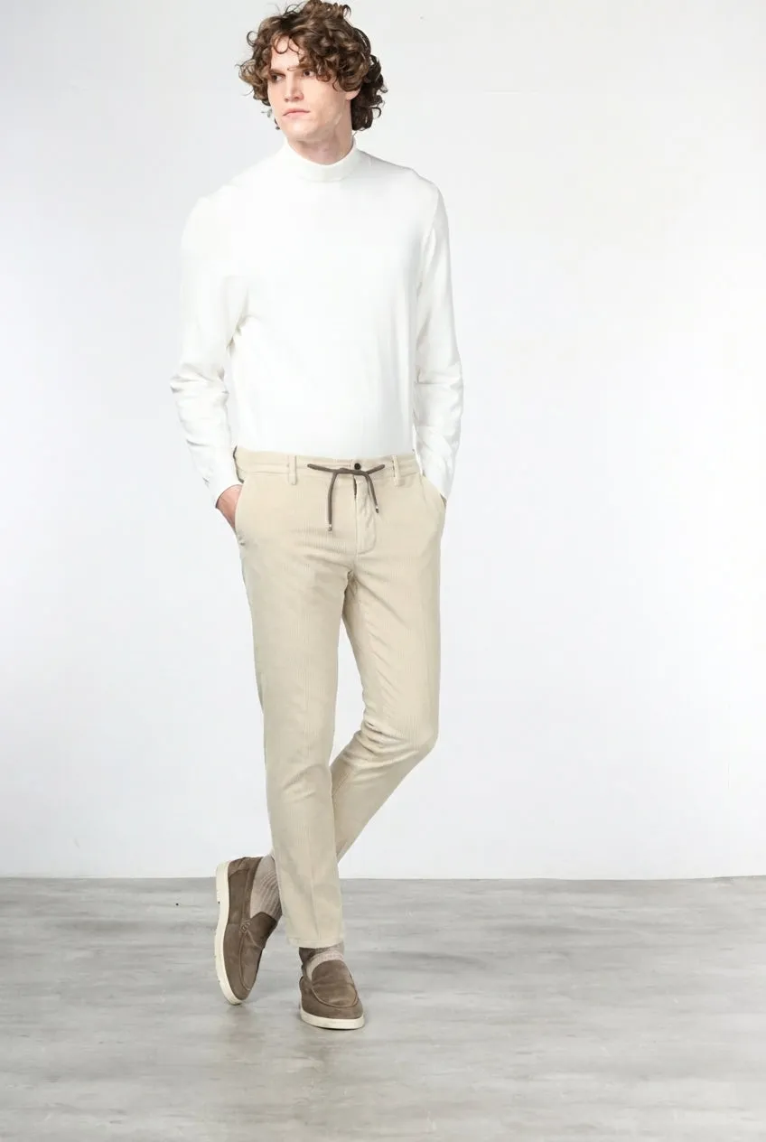Mason's Milano Jogger chinobukser latte fløjl