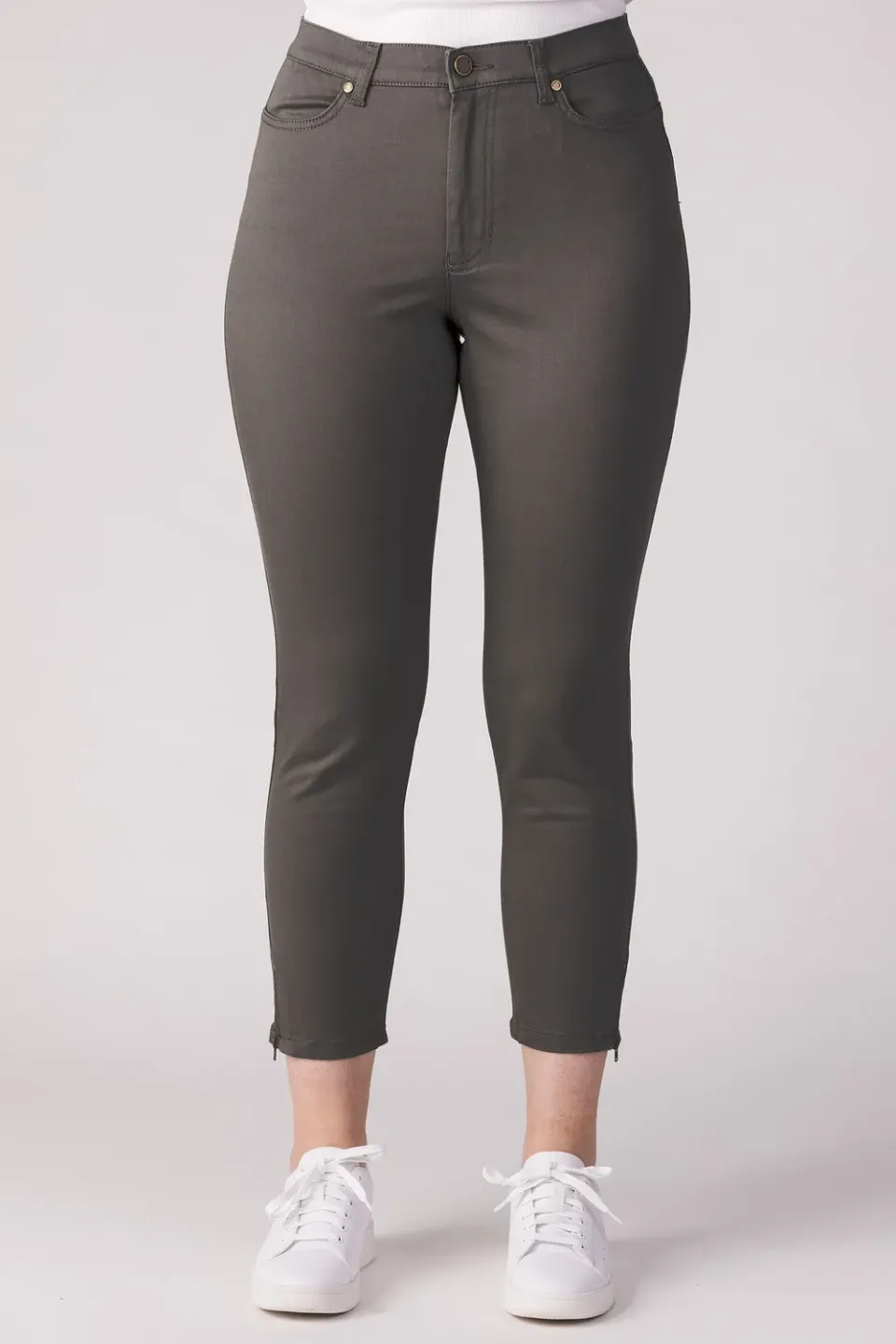 Merrytime 15640-440-41 Super Slim Ankel jeans dusty green