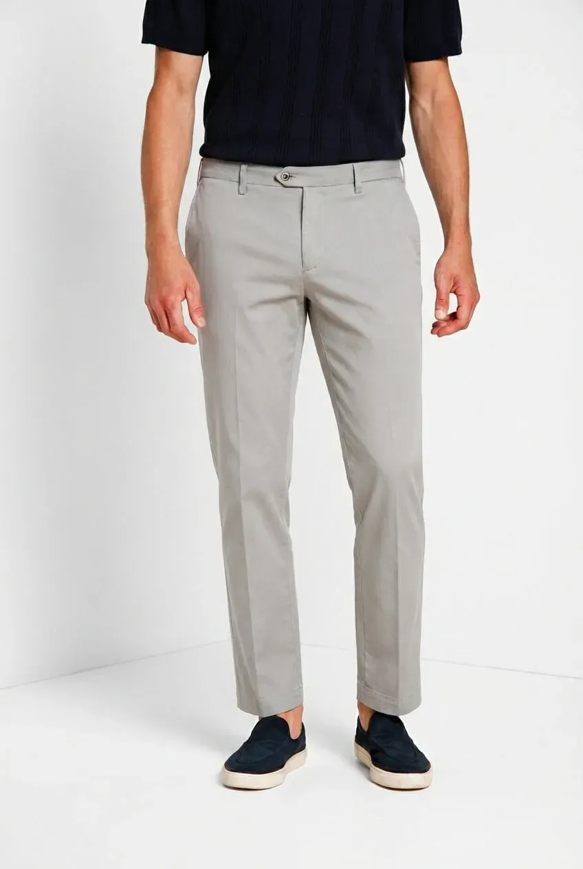 Mason's New York chinos grå stretch regular fit