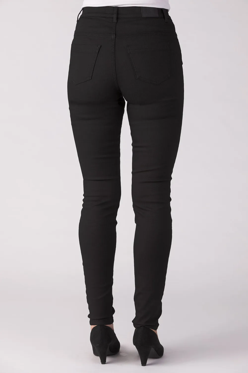 Merrytime Emma Super Slim bukser sort twill med stræk
