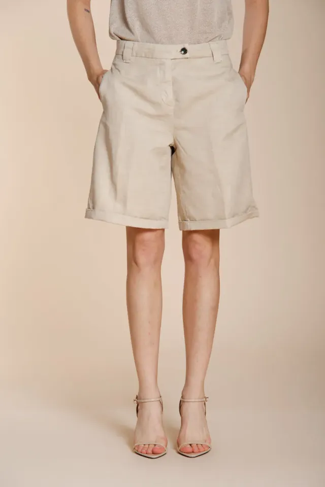 Mason's Brigitte chino shorts chalk hørblanding