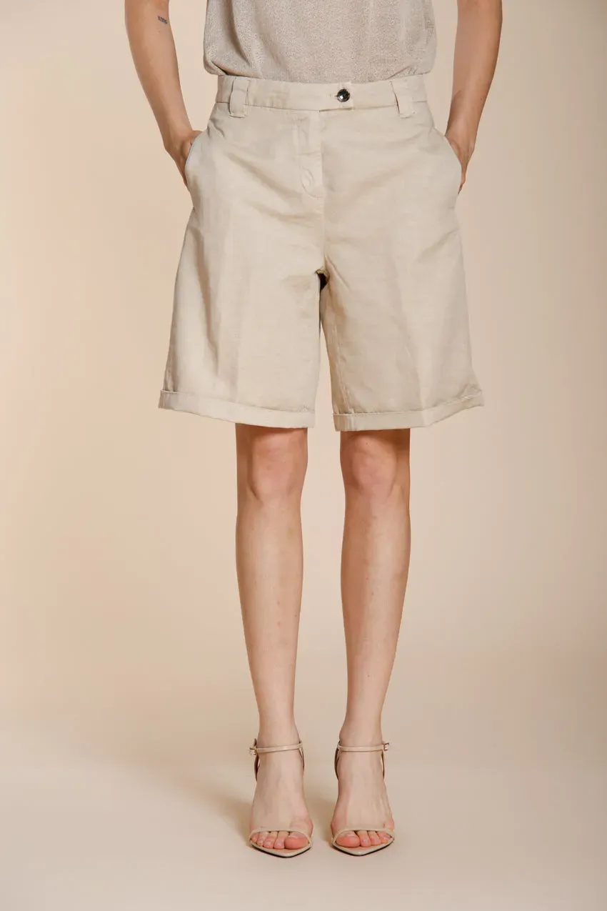 Mason's Brigitte chino shorts chalk hørblanding
